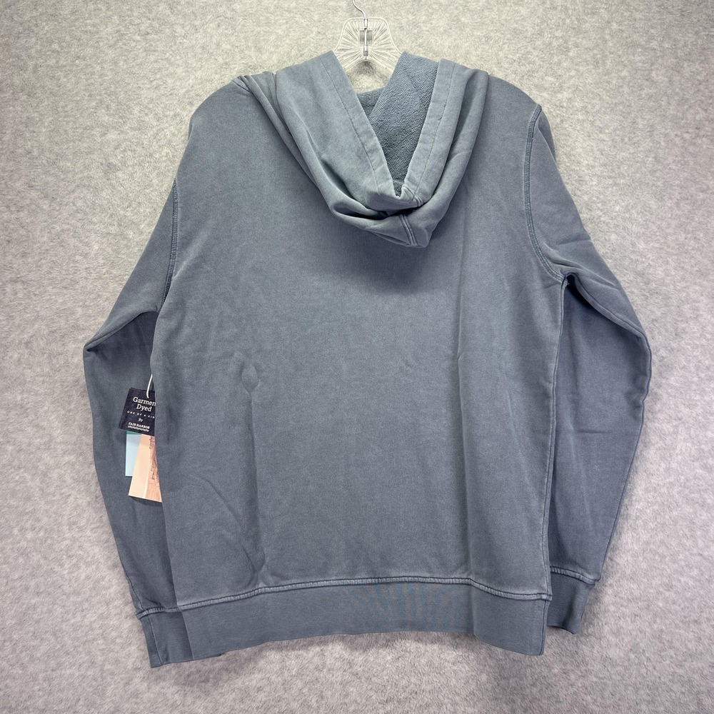 Fair Harbor Saltaire Hoodie Mens XS Slate Blue Pullover Sweatshirt Garment Dyed - Picture 6 of 6